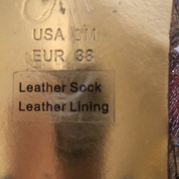 Adrianna Papell Daisy Gold Embellished Rhinestone Sandals size 8M - Picture 11 of 11